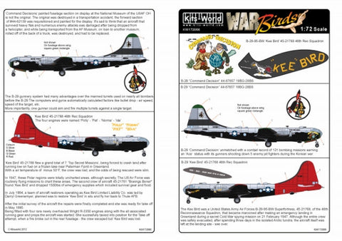 キッツワールド KW172066 1/72 アメリカ陸軍 B-29 スーパーフォートレス 第19爆撃飛行群 第28爆撃飛行隊/第95爆撃航空団
