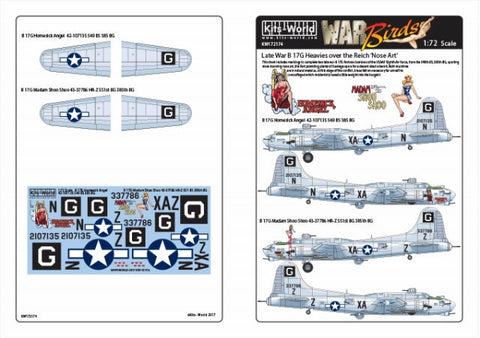 キッツワールド KW172174 1/72 WWII アメリカ軍 B-17G Homesick Angel & Madam Shoo Shoo