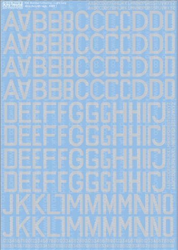 キッツワールド KW172204 1/72 RAF 初期 グレーレタリング- 戦闘爆撃機ナンバー・赤い文字と数字