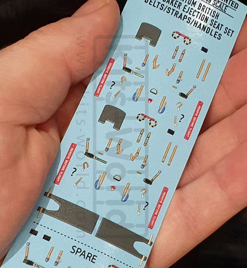 キッツワールド KW3D148005 1/48 スケール フルカラー3D WWII シートベルトデカール. マクドネル・ダグラス F4 ファントム II ・・・