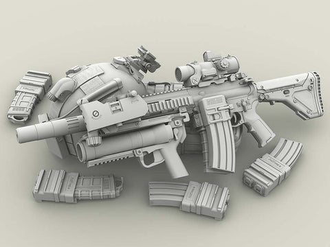 レジェンド LF3D027 1/35 HK416*XM320 セット (3個)