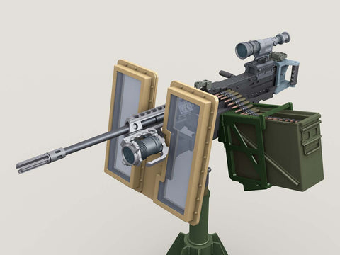 レジェンド LF3D071 1/35 M2重機関銃 汎用ペデスタル マウント・ガンシールド