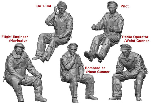 レジェンド LF4817 1/48 B-25 初期クルーセット(5体)