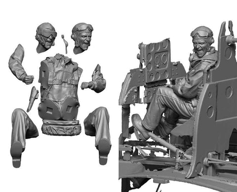 レジェンド LF4826 1/48 WWII アメリカ海軍 パイロット2(2ヘッド)