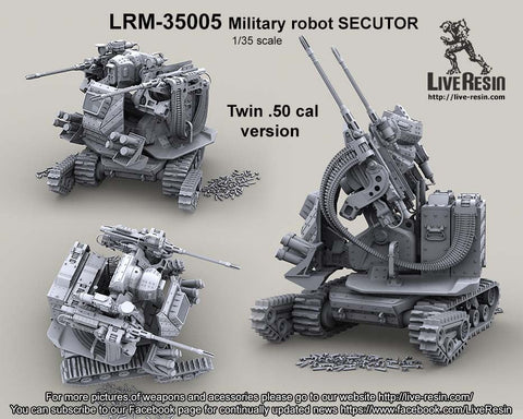 ライブレジン LRM35005 1/35 Military robot Secutor II Military robot, new version with twin .50 Cal