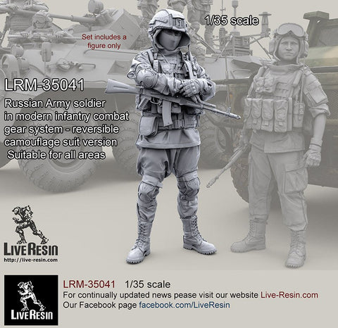 ライブレジン LRM35041 1/35 現用 ロシア陸軍歩兵 コンバットギアシステムセット3 リバーシブルカモフラージュバージョン