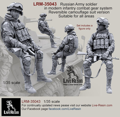 ライブレジン LRM35043 1/35 現用 ロシア陸軍歩兵 コンバットギアシステムセット5 リバーシブルカモフラージュバージョン