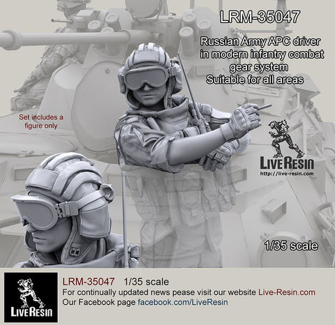 ライブレジン LRM35047 1/35 現用 ロシア陸軍APCドライバー コンバットギアシステムセット10 コンバットギアシステムセット9 リバーシブルカモフラージュバージョン