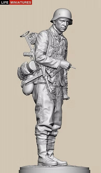 ライフミニチュア LM-16010 1/16 WWII ドイツ ポトー迎撃戦 ハンセン戦闘団の分隊長 バルジの戦い1944