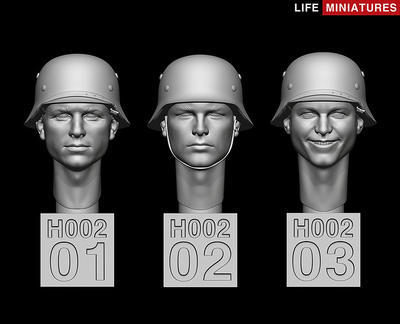 ライフミニチュア LM-35H002 1/35 WWII ドイツ軍 ヘッドセット No.2
