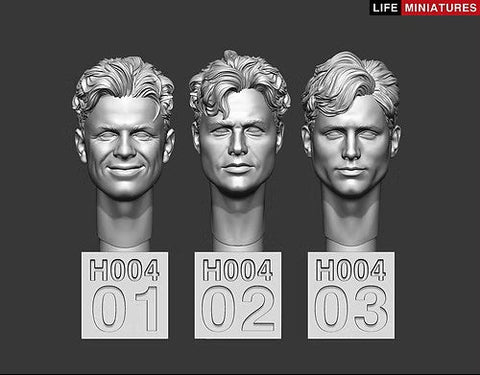 ライフミニチュア LM-35H004 1/35  ベア ヘッズ（無帽）セット No.1