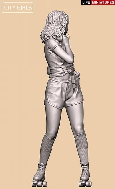 ライフミニチュア LM-CG002 1/24 シティガールズ アリカ  1980年代 ローラースケートの少女