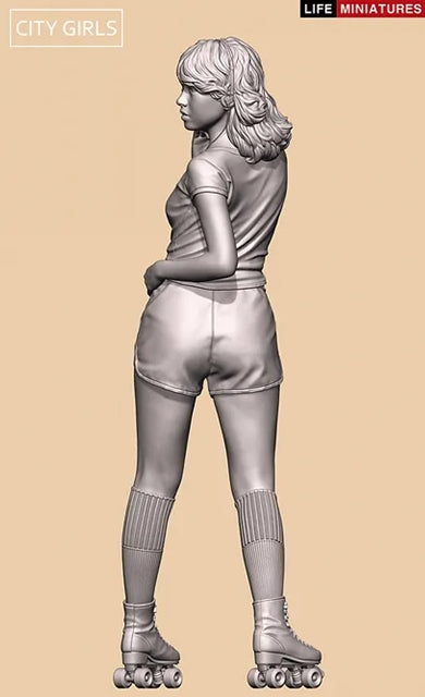 ライフミニチュア LM-CG002 1/24 シティガールズ アリカ  1980年代 ローラースケートの少女