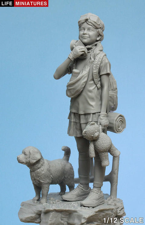 ライフミニチュア LM-FU12001 1/12 深呼吸?パンデミック後の子供