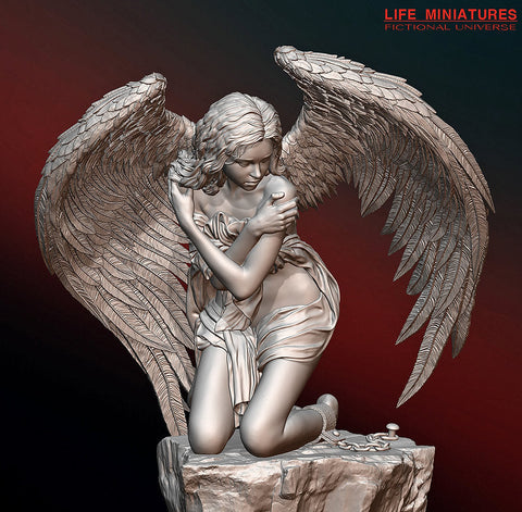 ライフミニチュア LM-FU12002 1/12 打ちひしがれる天使(150mm)