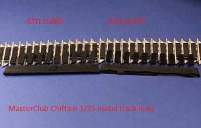 マスタークラブ MTL-35080 1/35 チーフテン 摩耗したゴムパッド用履帯