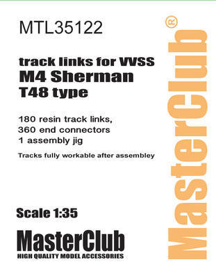 マスタークラブ MTL-35122 1/35 M4中戦車 シャーマン/M3/RAM T48 タイプ用履帯