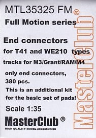 マスタークラブ MTL-35325FM 1/35 M3 Lee / Grant / RAM用 T41＆WE210型 フルモーションエンドコネクタ 380個。（パッドセット用 追加キット限定版）