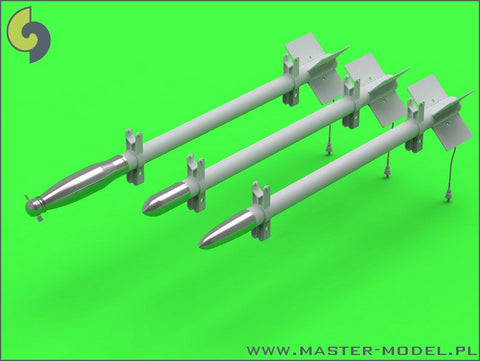 マスター AM-24-013 1/24 追加 弾頭 ブリティッシュ RP-3 Rocket (60LB F, 25LB SAP, 25LB AP) （AM-24-011 ＆ AM-24-012 用）