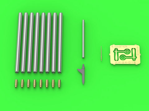 マスター AM-24-016 1/24 P-47 サンダーボルト - ディテールセット - ブローニング .50 ブラストチューブ, ガンサイト＆ピトー管