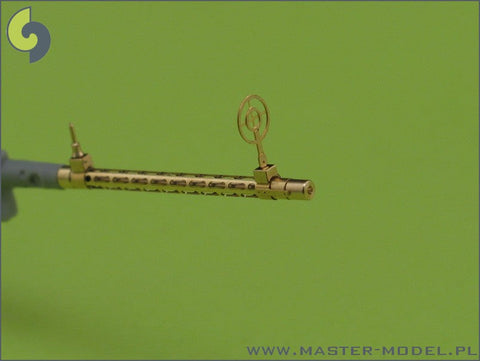 マスター AM-32-013 1/32 ドイツ空軍 航空機関砲 MG15の挽物製銃身とエッチングパーツのガンサイト（2本入り）