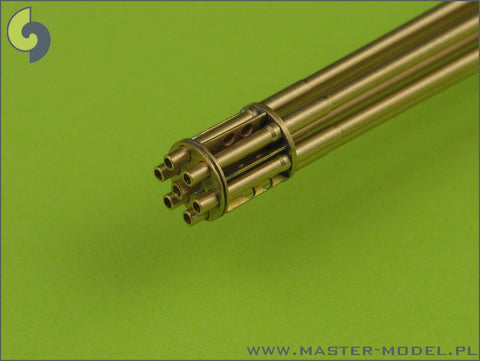 マスター AM-32-029 1/32 M61 A1 ヴァルカン砲、6本の砲身が回転する20mmキャノン砲、エッチングパーツの固定金具付挽物製銃身