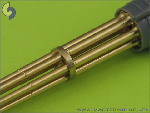 マスター AM-32-029 1/32 M61 A1 ヴァルカン砲、6本の砲身が回転する20mmキャノン砲、エッチングパーツの固定金具付挽物製銃身