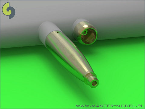 マスター AM-32-082 1/32 スピットファイア Mk.IXe/XVIe の後期型武装(円筒形フェアリング) フェアリング付 イスパノ20mmキャノン砲の砲身とブローニング .50キャリバー銃身（タミヤ用）