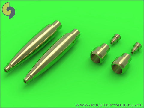 マスター AM-32-082 1/32 スピットファイア Mk.IXe/XVIe の後期型武装(円筒形フェアリング) フェアリング付 イスパノ20mmキャノン砲の砲身とブローニング .50キャリバー銃身（タミヤ用）