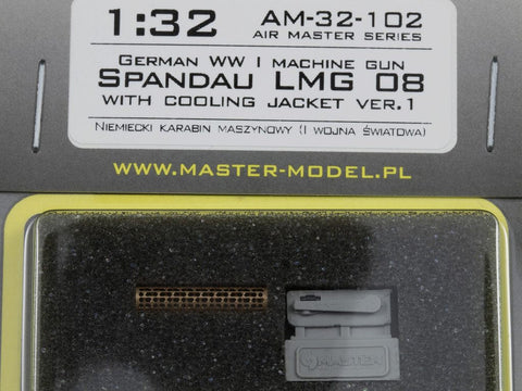 マスター AM-32-102 1/32 WWIドイツ軍 機関銃 シュパンダウLMG 08（1丁）（放熱ジャケットver.1付)
