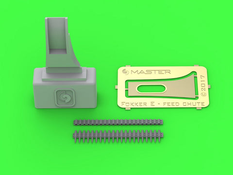 マスター AM-32-105 1/32 フォッカー E.II/E.III (初期型) の機関銃 シュパンダウLMG 08用給弾ベルト付シュートカバー（ウィングナットウィング用）