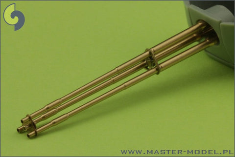マスター AM-35-001 1/35 M197 3本砲身ロータリー20ｍｍキャノン砲、エッチングパーツの固定金具付挽物銃身 (AH-1 コブラ用）