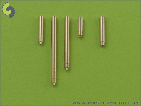 マスター AM-48-023 1/48 P-38 ライトニングの後期武装（ブローニング .50 キャリバーの放熱バレルジャケット付銃身と20mmキャノン砲の銃口）