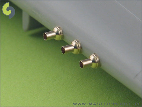 マスター AM-48-025 1/48 P-40 E/N のブローニング .50キャリバー用銃身付フェアリング (6本入り)