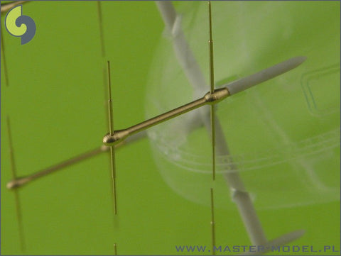 マスター AM-48-028 1/48 ドイツ空軍 FuG218 「ネプチューン」のレーダーアンテナセット（夜間戦闘機のメッサーシュミットMe262やアラドAr234他用）