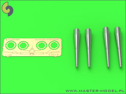 マスター AM-48-083 1/48 ホーカータイフーンMK IB 後期型の機関砲でフルカバー銃身