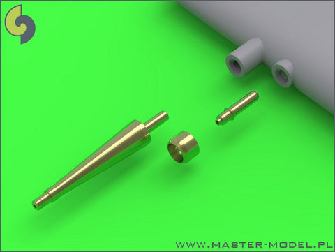 マスター AM-48-102 1/48 スピットファイア Mk.IXe/XVIe の初期型武装(円錐形) フェアリング付 イスパノ20mmキャノン砲の砲身とブローニング .50キャリバー銃身（エデュアルド用）