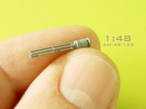 マスター AM-48-126 1/48 ミル24 (ハインド D/E) のヤクシェフ・ボルゾフ JakB-12.7mmガトリングガンとDUASプローブ (金属およびレジンパーツ)