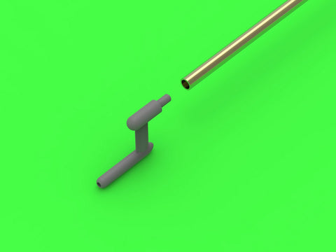 マスター AM-48-157 1/48 アメリカ軍 WWII時のピトー管 (先端がL字型 1本）アメリカの航空機の輸出仕様として使用（例として P-35, P-36, P-40, T-6, B-339 などがある ）