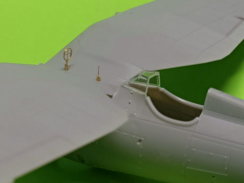 マスター AM-48-160 1/48 PZL P11c -ディテールセット - wz. 33 マシンガンバレル, 照準器 ＆ ベンチュリ管