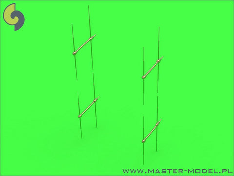 マスター AM-72-089 1/72 ドイツ空軍 FuG218 「ネプチューン」のレーダーアンテナセット（夜間戦闘機のメッサーシュミットMe262やアラドAr234他用）