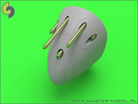 マスター AM-72-095 1/72 P-38 ライトニング 後期武装（ブローニング .50 キャリバーの放熱バレルジャケット付銃身と後期型の20mmキャノン砲の銃口）