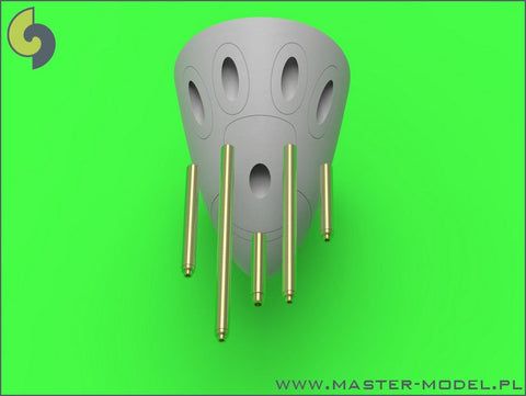 マスター AM-72-095 1/72 P-38 ライトニング 後期武装（ブローニング .50 キャリバーの放熱バレルジャケット付銃身と後期型の20mmキャノン砲の銃口）