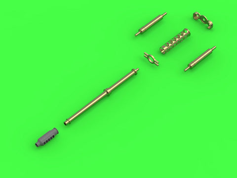 マスター AM-72-109 1/72 AH-64 アパッチ 装備セット（M230(30mm)チェーンガン 砲身,ピトー管,およびテイルアンテナ）（レジン、エッチングパーツ、挽物パーツ）