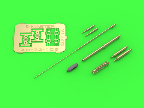 マスター AM-72-109 1/72 AH-64 アパッチ 装備セット（M230(30mm)チェーンガン 砲身,ピトー管,およびテイルアンテナ）（レジン、エッチングパーツ、挽物パーツ）