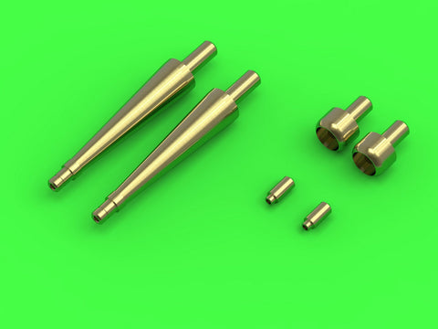 マスター AM-72-117 1/72 スピットファイア Mk.IXe/XVIe 初期型武装(円錐形フェアリング) フェアリング付イスパノ20mmキャノン砲 砲身とブローニング .50キャリバー銃身（エデュアルド用）