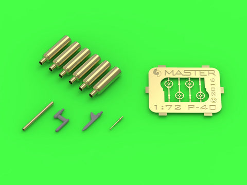 マスター AM-72-124 1/72 カーチス P-40 E/N ディテールセット（ブローニング.50キャリバー銃身延長管,ガンサイト,ピトー管）