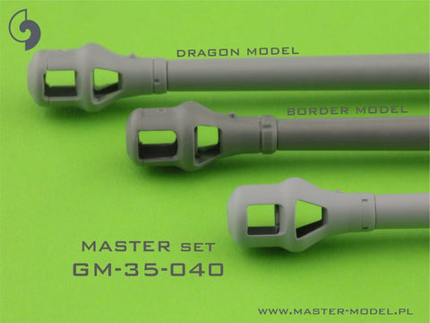 マスター GM-35-040 1/35 タイガーI 初期型マズルブレーキ 88mm KwK36 L/56 金属砲身(ドラゴン,ダスヴェルク,RFM,ボーダー他用)