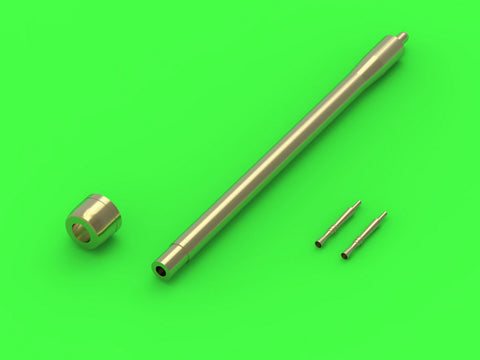 マスター GM-72-006 1/72 イギリス QF 6ポンド砲 (57mm) - version Mk.V L/50 (ロング) + BESA機銃 銃口 - for クルセイダー Mk.III, チャーチル Mk.III/IV, バレンタイン Mk.VIII/IX