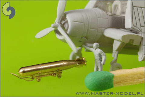 マスター SM-350-072 1/350 アメリカ海軍 空挺魚雷マーク13（22.4インチ）トロリー付 初期型（10本）